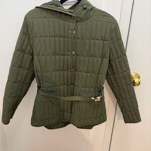 Mackage Green Quilted Utility Jacket